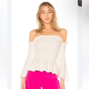 Milly Off-Shoulder pink Top size small p